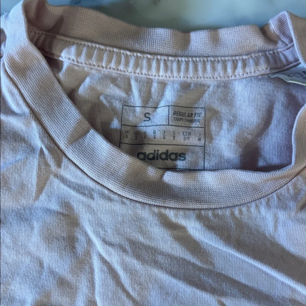 Adidas Light Pink Graphic Tee